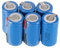 Anmas Power Rechargeable Sub C NiCd Batteries 1.2V 1800mAh - 6 Pack with Tabs for Easy Soldering, Blue