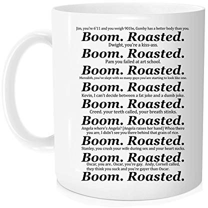 Boom Roasted The Office Mug, Coffee Mugs, Tea Cup - Novelty Coffee Mug - 11oz