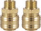 Poppstar 2x Raccord rapide pour air comprimé DN 7,2 avec filetage extérieur de 3/8 pouce pour le raccordement de l'air comprimé