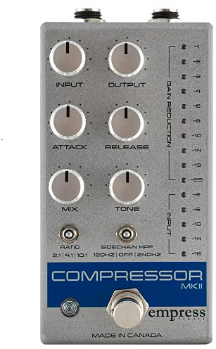 Empress Compressor MKII Guitar Effects Pedal, Silver Sparkle, CP2S