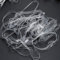 KBNIAN 40 Stück Gummibänder Transparente Gummibänder Große dicke Gummiringe 10mm Breit Rubber Bänder Mülleimer Gummibänder zum Basteln, Dokumente, Mülleimer, luftdichte Beutel