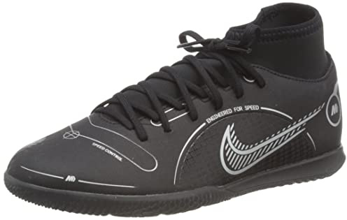 Nike Unisex Superfly 8 Club Ic Sneaker, Black Metallic Silber Medium Ash, 44.5 EU