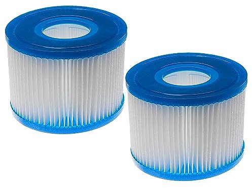 vhbw 2X Cartuccia filtrante di Tipo S1 sostituisce Bestway FD2135 per Piscina - Filtro di Ricambio, Bianco/Blu
