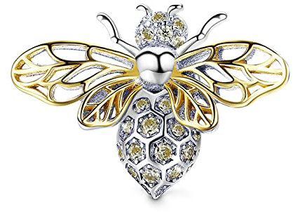 GNOCE Eternal Starfish Honey Bee Stopper für Bettelarmbänder 925 Sterling Silber Tier Stopper Fit Armband/Halskette für Frauen Mädchen Muttertagsgeschenk (Biene)