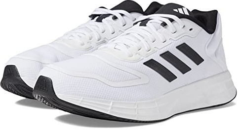 adidas Men's Duramo 10 Running Shoe, White/Black/White, 8.5