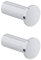 SAYAYO Ganci Accappatoio Bagno in Acciaio Inox Ganci Appendiabiti da Parete, Appendi Strofinacci Cucina Gancio, Gancio Appendi Accappatoio Cromo Lucido, Capacità Carico 15 kg, 2 Pezzi