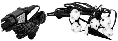 EGLO 900117 Strahler SPINETOLI 2 transparent L:690cm H:1cm mit Kabel+Stecker IP65 3000K