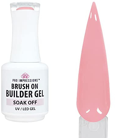 Pro Impressions - Premium Brush on Builder Gel - Lucia - 15ml (BIAB, Hard Gel, Polish, UV LED Nails)