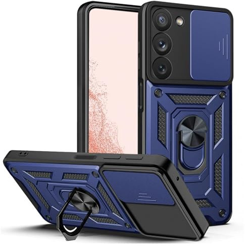 Handyhülle für Samsung Galaxy S23+ | Stoßfest & Kratzfest | Mit Kameraschutz, Anti-Fingerabdruck & robustem Panzerschutz-Design | Blau