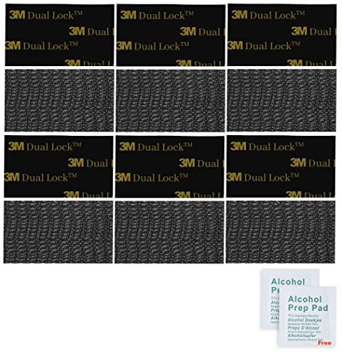 3M Dual Lock SJ3550CF adhäsive band dünn extra stark klebepads Hochleistung wasserfest ablösbar rückständelos Klettpunkte Klebeband Klebestreifen (3M SJ3550CF_25.4mm x 50mm_12 Piece)