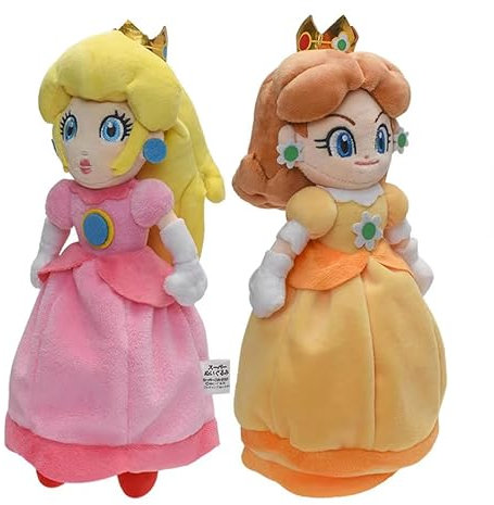 HANBO Super Star Collection Princes Peac-Plüschtier Prinzen Rosalin & Dais, Plüschtier, 26 cm, rosa und gelb