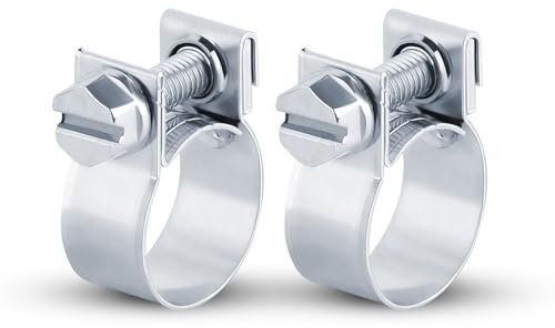 (21 – 23 mm) 2 abrazaderas mini abrazaderas (W4 acero inoxidable / V2A) abrazaderas de manguera abrazaderas de manguera de combustible (21-23 mm)