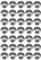 35 x Silver Disco Ball Edible Wafer or Icing Cupcake Toppers Fun Themed Party Cake Decorations Perfect For Brownies Cookies Muffins & More! (Edible Wafer Card)