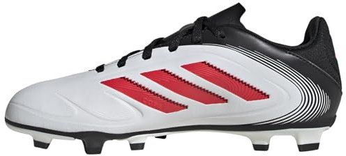 adidas COPA Pure III Club FG/MG Football Boots Kids, Unisex Sneaker, FTWR White/Lucid red/core Black,