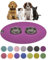 SanoZoo® - Napfunterlage, Öko-TEX - Made in Germany - rutschfeste Futtermatte für Hunde & Katzen, Rund 120 cm Pflaume