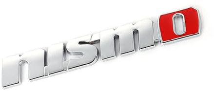 Aqxyju Autoaufkleber, Grill-Emblem, Auto-Fronthaubengrill-Abzeichen, kompatibel mit Nismo, Almera, Tiida, Teana, Juke, X-Trail, Skyline, Note Personalisierte Auto Aufkleber(Red Sticker)