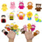 Wondora 10 Stück Fingerpuppen, Fingerpuppen für Kinder, Finger Plüschtier Kinder, Kleine Tier Fingerpuppe, Mini Kuscheltier, für Kindergeburtstagsgeschenke, Partygeschenke, Halloween(B)