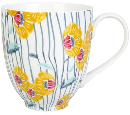GENEVIEVE LETHU 536518 Mug 35 cl Porcelaine - Gamme CARAVALCA - Ø 9 cm H 10 cm