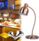 HHDOMLTH Freistehende Speisenwärmlampe, 250 W, Buffet-Speisenwärmlampe Für Die Küche, Gewerblicher Wärmer – Wärmelampe Mit Einer Glühbirne Für Den Restaurant-Buffet-Heimgebrauch(Rose Gold)