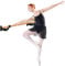 GYMAX Ballettstange 120cm, wandhalter Übungsstange aus Holz, Tanzstange für Tanz & Stretching, Ballettstangenhalter für Kinder & Erwachsene