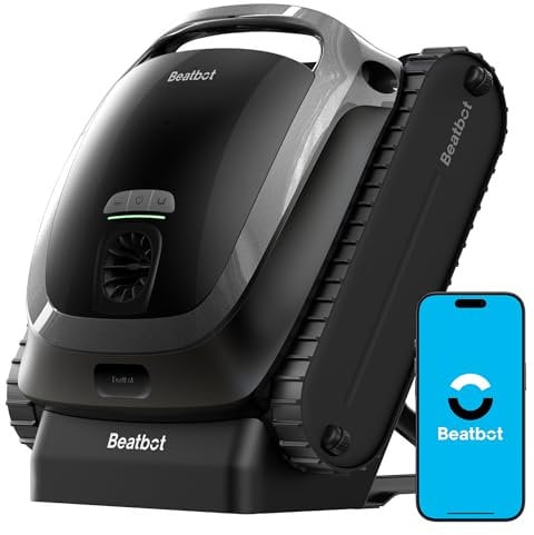 Beatbot AquaSense 2 Poolroboter, Akku Poolsauger mit Oberflächen-Parkfunktion, Poolreiniger Boden und Wand, Doppelte Reinigung der Wasserlinie, für Pools bis zu 300 m²