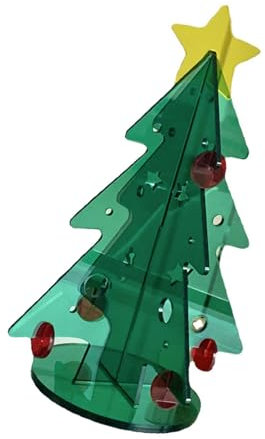 Acrylic Christmas Tree DIY Kit Simple Installation Desktop Christmas Tree for Decoration S 80x110mm Acrylic Tree a Thoughtful Classmates Loved This It Acrylic Christmas Tree