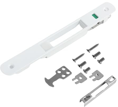 Wonvify Cerradura de puerta corredera, cerraduras para puertas y ventanas correderas, cerradura para puertas correderas, antioxidante, resistente, para uso doméstico, de acero inoxidable