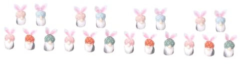 MAGICLULU 4 Sätze Osterdekorationen wichtelpuppe Cute Decor partydeko Einschulung wohnraumdeko Lichterketten Künstliche Früchte zur Dekoration Becher Osterornament Osterparty-Puppe Polyester