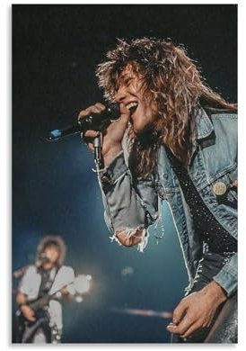YRAEYWAER Jon Bon Jovi (2) Poster, ästhetische Dekoration, Wohnzimmer, modern, Familie, Schlafzimmer, Wohnzimmer, Wandkunst, Dekoration, Poster, 30 x 45 cm, ungerahmt, 12