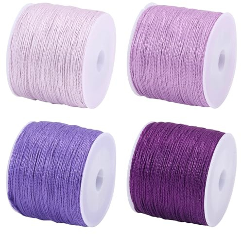 FREEBLOSS Sashiko Garn Sashiko Strang 110 Yards X 4 Farben Lila Baumwoll Stickgarn Japanisches Quilting Und Stick Nähset