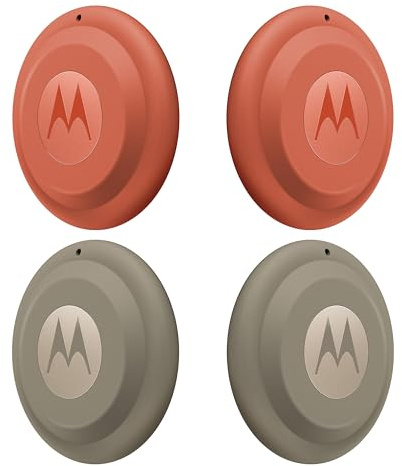 Motorola Moto Tag 2 (4er-Pack), Android-Tracker, Bluetooth Channel Sounding + UWB, Schutzart IP68, Lange Akkulaufzeit, Pantone Arabesque & Laurel Oak
