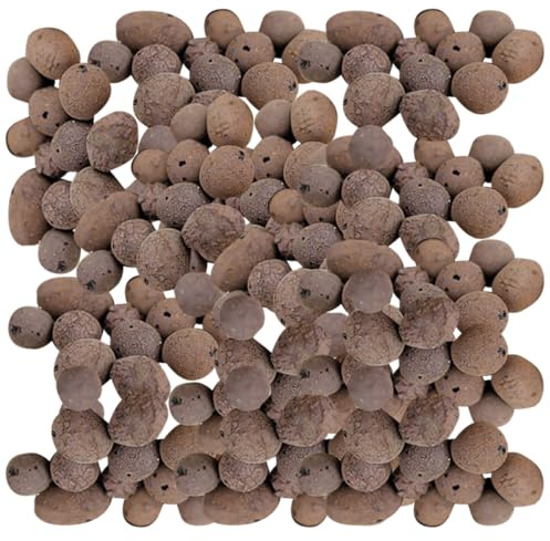 jojofuny Blähton 1 Kg Tonkiesel Drainagekies für Garten Aquarium Atmungsaktives Kultursubstrat Wasserspeichernd 0,5 1cm Granulat für Hydrokultur und Pflanzenschutz