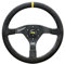 Omp OMPOD/2020/N Veloursleder-Lenkrad-Durchmesser 350mm Oval Handgriff: Superleggero‘Velocita 30x25mm.Colour: Schwarz