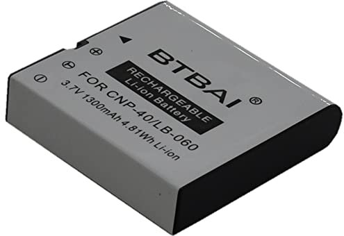 BTBAI Batterie + Chargeur pour Kodak lb-060 LB060 Easyshare az361 az501 az510 AZ521 az522 az526 Appareil photo