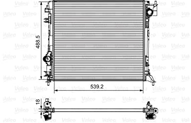 Valeo Radiator, Engine Cooling 735625
