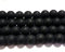 Gefrostete Glasperlen Schwarz KUGELN 12mm Matt Strange Vereist Perle R58