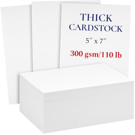 Lot de 200 cartes d'invitation de mariage vierges et épaisses de 300 g/m² pour impression, cartes postales, 12,7 x 17,8 cm
