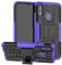Yiakeng Cover per Huawei P Smart 2019, Cover per Honor 10 Lite, Doppio Strato Silicone Antiurto Far Cadere Protezione con Kickstand Custodia per P Smart 2019 Plus (Porpora)