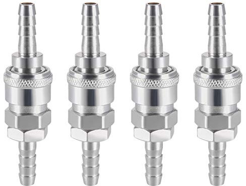 sourcing map Quick Disconnect Set, 8mm Barb Hose, Air Compressor Hose Fitting, 4 Set