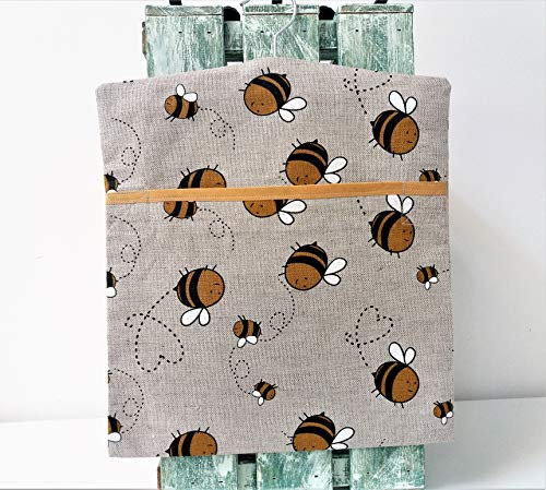 Handmade Linen Cotton Peg Bag Peg Storage Clothespin Bag Busy Bees