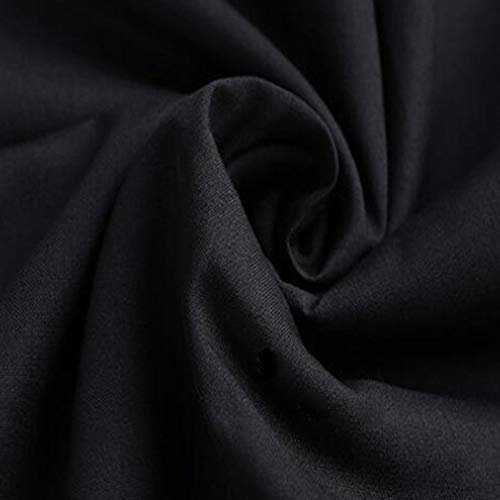 Beetop Baumwollstoff 50 x 120 cm Baumwolltuch Für DIY Nähen Und Handwerk Schwarz