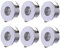 YODAVE 6 Stück 1W Mini Einbaustrahler Warmweiß Klein Ausschnittlochmaß 2.5~3.5cm mit Trafo für DIY Dipslay Kabinett Vitrine Belechtung