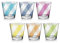 Set 6 Bicchieri da Tavola Acqua Vino in Vetro Cross Line 250 CC