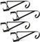 MIVIDE 4 Pack Hanging Basket Bracket for Concrete Post, Heavy Duty Wall Hanging Basket Brackets, Concrete Post Brackets, Metal Wall Bracket for Hanging Basket Bird Feeders