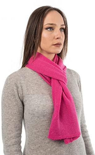 Dalle Piane Cashmere - Schal aus 100% Kaschmir - Made in Italy - für Mann/Frau, Farbe: Fuxia, Einheitsgröße