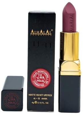Halal MATTE VELVET LIPSTICK Long Lasting up to 16h Vegan and Cruelty-Free (AL-12-ANAYA)