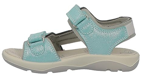 Lurchi Jungen Mädchen 74L2003006 Flache Sandale, Turquoise, 25 EU