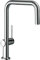 hansgrohe Talis M54 Mezclador monomando de cocina U 220, 1 rociador, Eco, 72844, Color: cromado