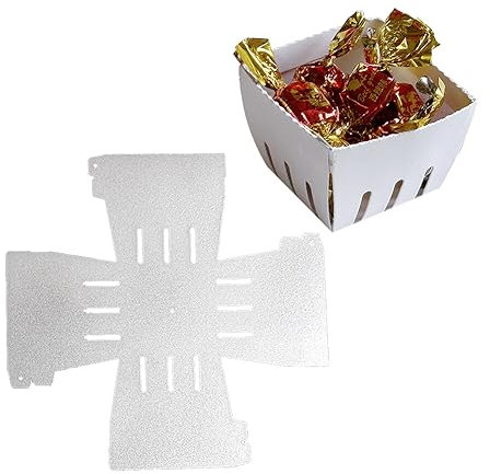 Weihnachts Süßigkeiten Box Metall Stanzschablonen,Geschenkbox Stanzschablonen Schachteln, Prägeschablone Stanzmaschine Stanzformen Schachtel Schablonen Schneiden für Hochzeit Geburtstag Süßigkeitenbox