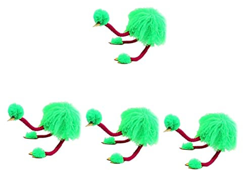 ABOOFAN 4 Stück Straußen Marionette Straußenpuppe groß Marionette Plüsch Spielzeug Tier Plüsch Marionetten Strauße Marionetten Erwachsener Marionettenpuppe vorgeben Draht ziehen Kind Baby